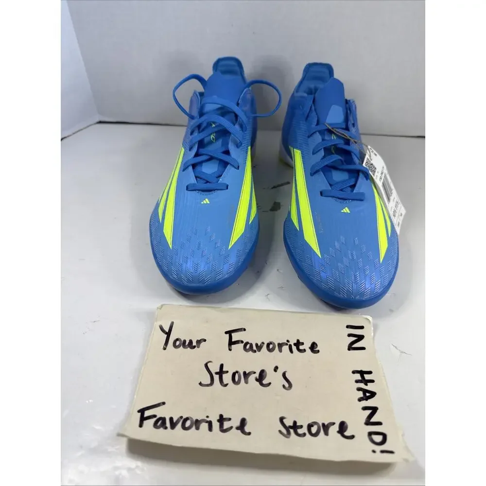 Adidas F50 Pro Turf Soccer Shoes Cleats Blue Yellow JR8942 Men's Size 10.5 NEW!